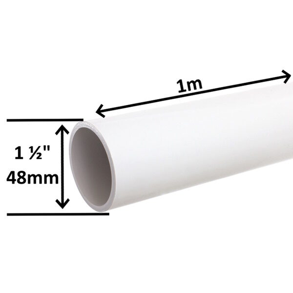 PVC rör 1½ tum 1 M