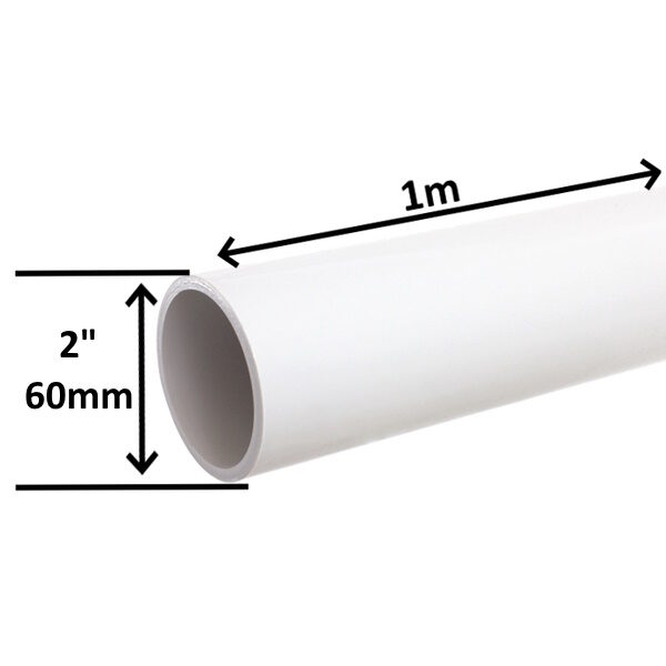 PVC rör 2 tum 1 M