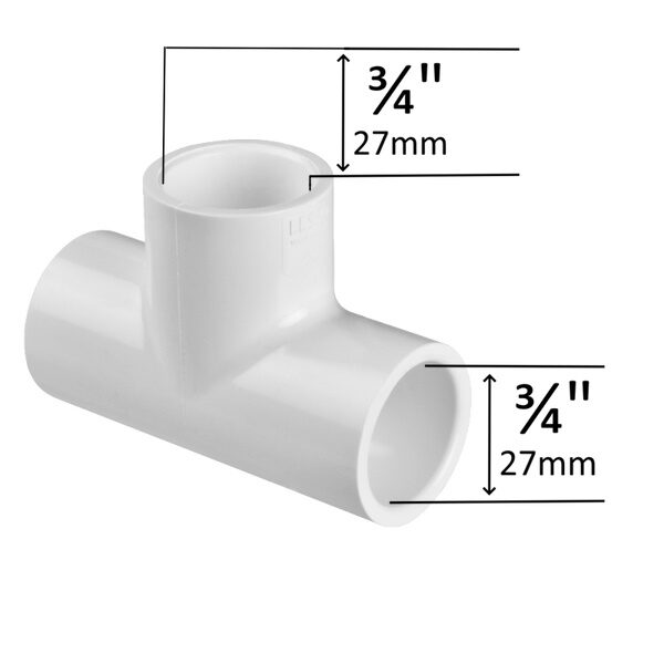 T 90° 3/4" F/F/F